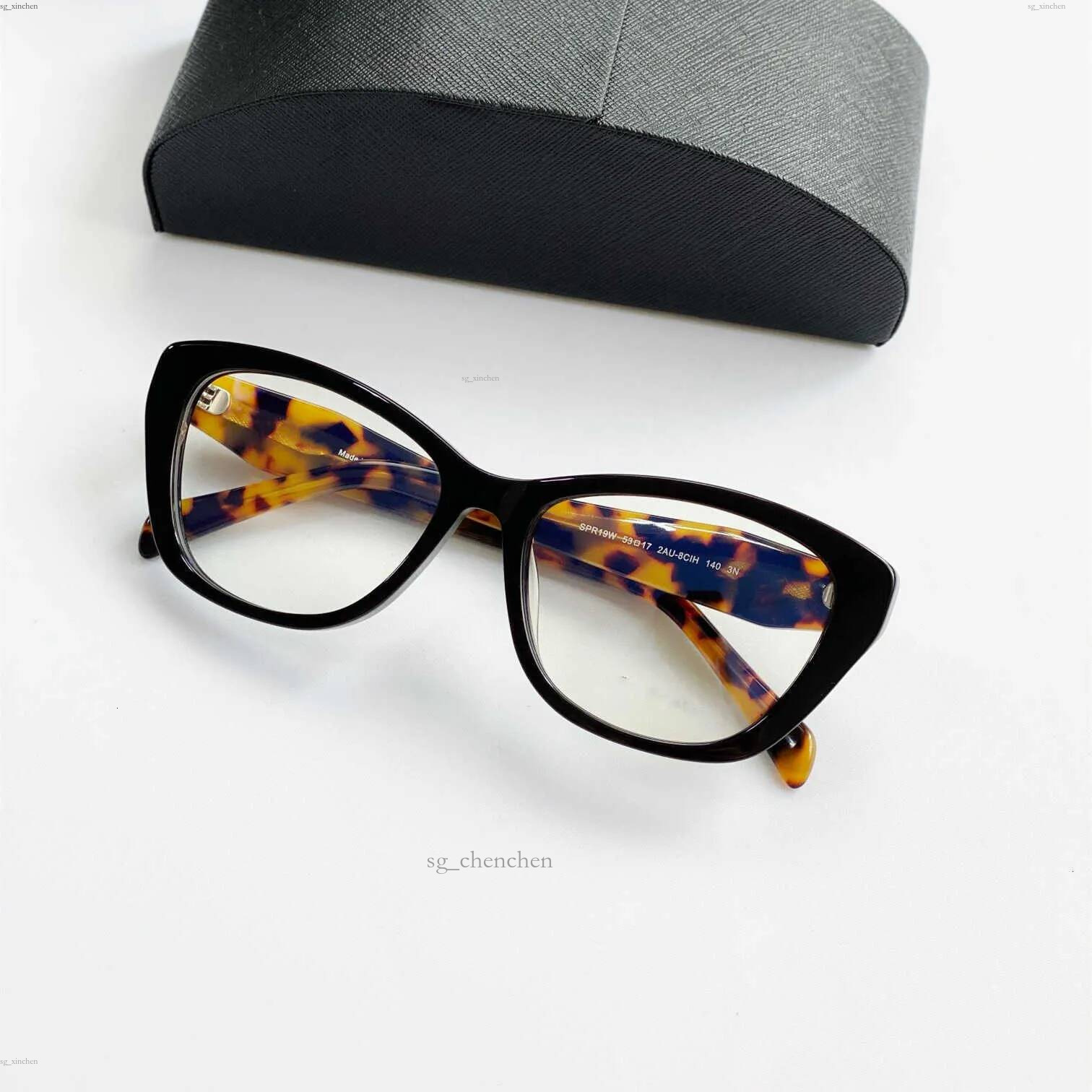 Designer sunglasses for women mens P high version eyeglass frame female cat's eye black panel splicing tortoiseshell color mirror legs optical