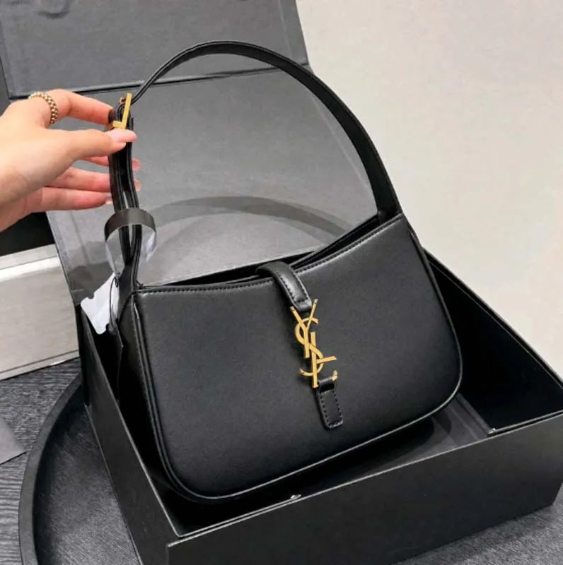 Classique Rétro Luxe Designer Style Noir En Cuir Véritable Chaîne Sous Les Bras Hobo Sac Top Flap Haute Qualité Multifonctionnel Quotidien Trajet