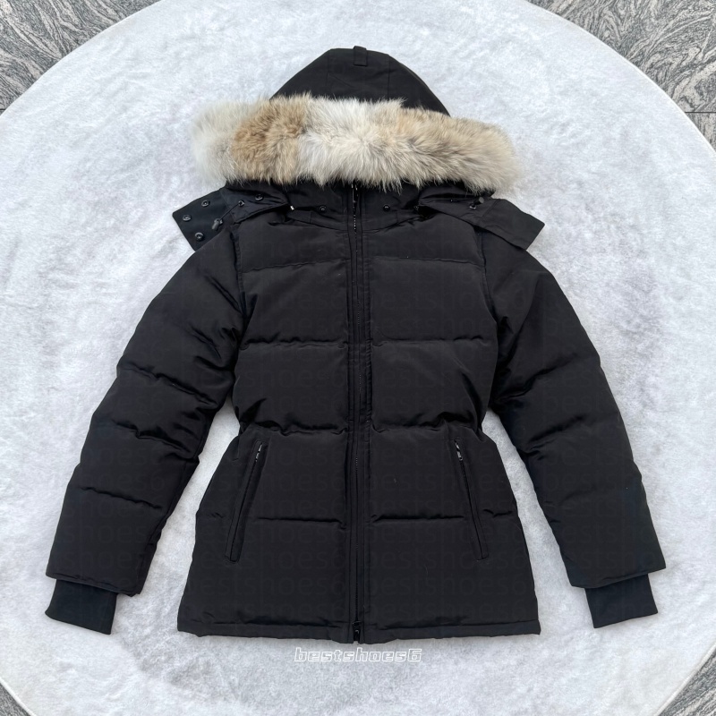 Women Puffer Jackets canadian coats Designer down Jacket Winter Parka Coats Real Wolf Fur Outdoor Wyndham Windbreaker coats womens Outerwear Luxury