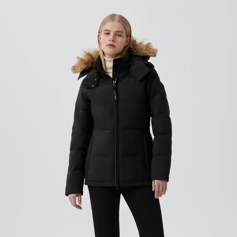 puffer jacket women designer jackets womens down jacket winter parka causal outdoor long coats large pocket fur collar windbreaker outerwear luxu