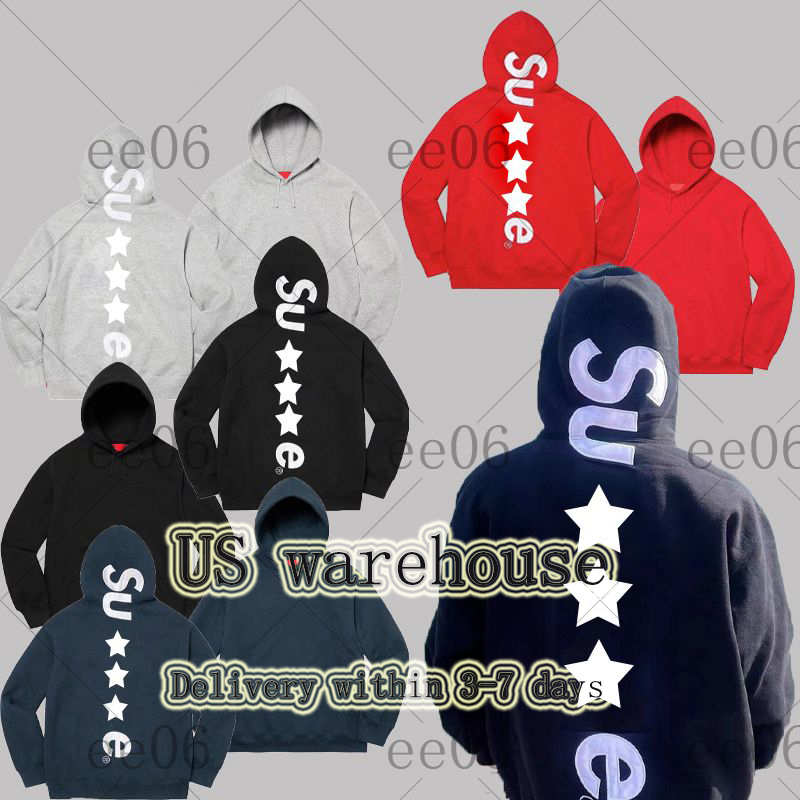 Sweat à capuche brodé homme femme coton pur style hip-hop luxe mode street tailles S à XL