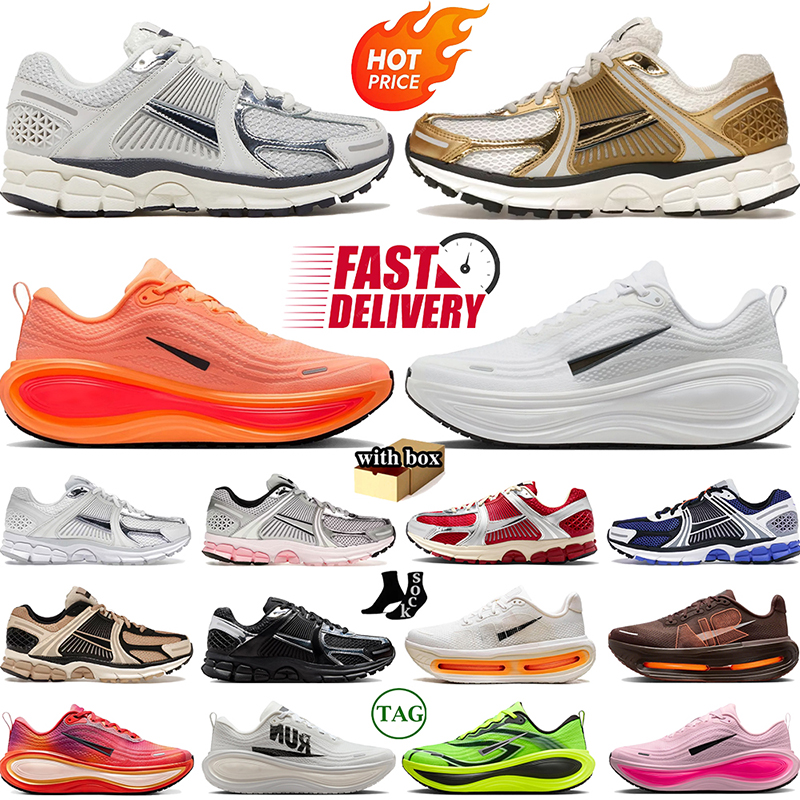 Baskets de créateurs Vomero Plus Chaussures de course Vomero 5 Premium Triple Noir Métallisé Or Orange Pulse Vomeros Hommes En Plein Air Plate-Fo