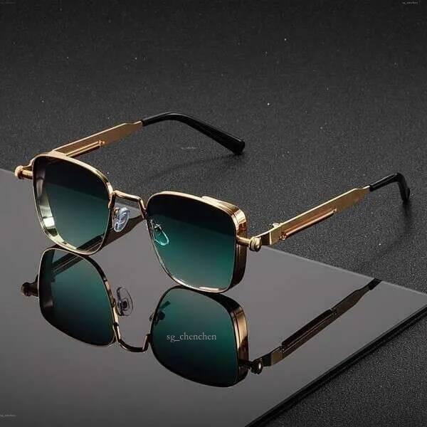 Nouveau Vintage carré petites lunettes de soleil femmes marque de luxe cadre en métal lunettes de soleil rectangle conduite lunettes de pêche lun