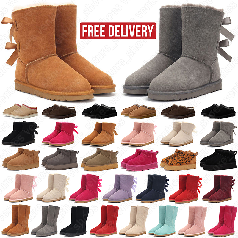 free shipping designer women slippers tasman tazz stylish slipper winter fur slides australia classic Boots Goldenstar Evelina Clog Cozy Sheepskin s