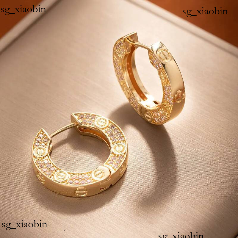 Marque de luxe Designer Gold Small Circle Hoop Boucles d'oreilles pour femmes 2025 Nouveau haut de gamme élégant simple clip sur l'oreille bijoux