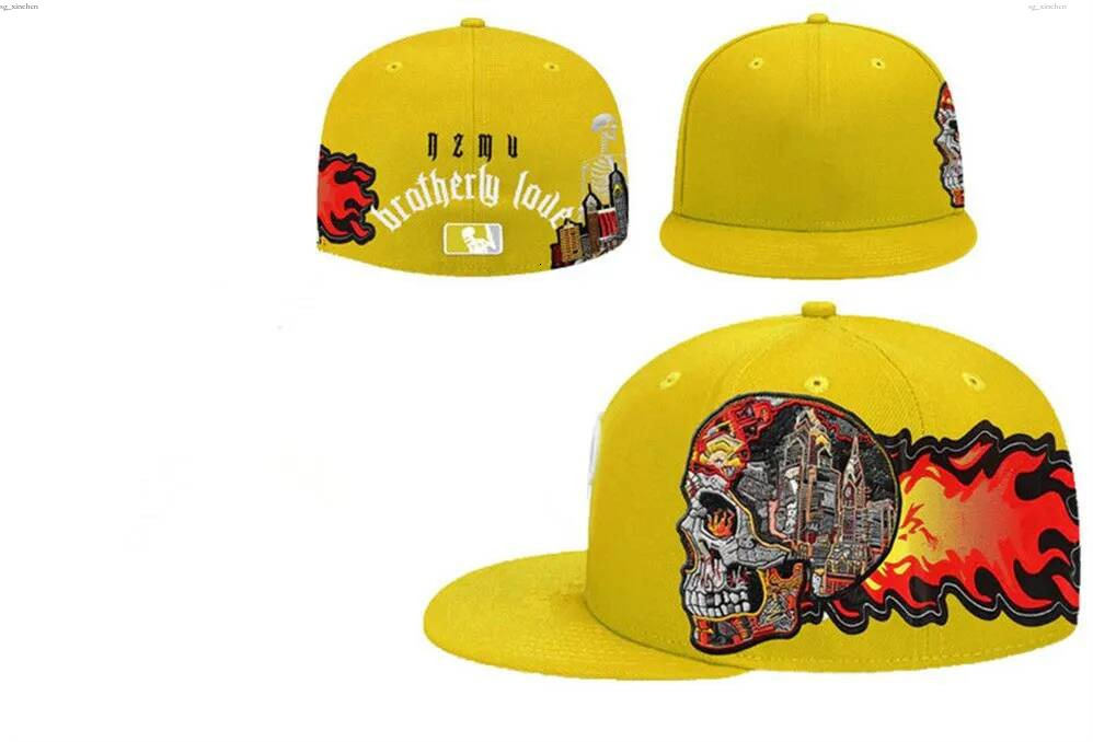 Fitted Designer Baseball Football Flat Casual Caps Letter Embroidery Cotton All Teams Sport World Patched Full Closed Ed Hats Mix Order Size 7 75