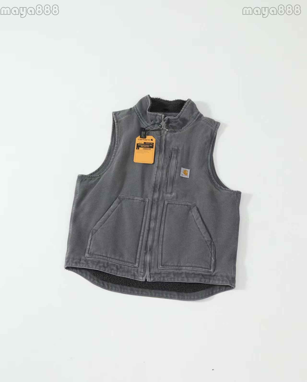 Carhartness Jacket Designer Vest Mens Women's Pocket Jacket Sweatshirt High Quality Sleeveless Zipper Coat Material Loose Coat Carhartttlyness