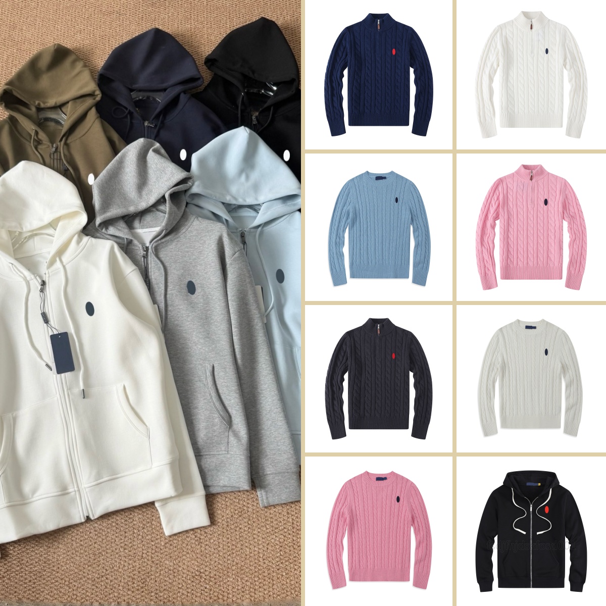 designer sweat à capuche hommes sweats à capuche ra1phy zip up hommes broderie à capuche ra1phd hommes coton polo pull de haute qualité décontrac