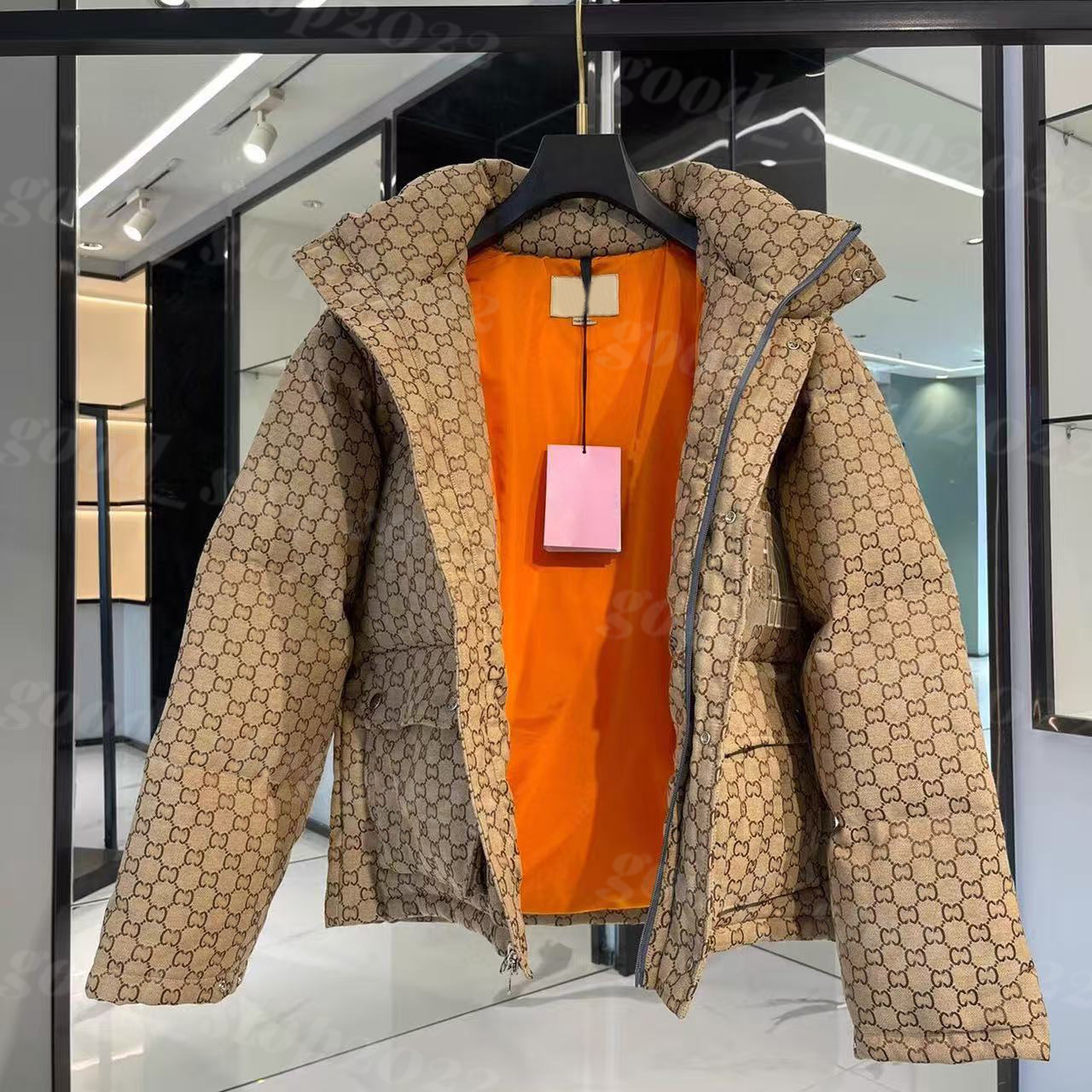 Mens Down Jackets Parka Women Black Hooded Premium Casual Outdoor Winter Warm Thickened ggness puffer Jacket Zipper Brown Designer coats male couple