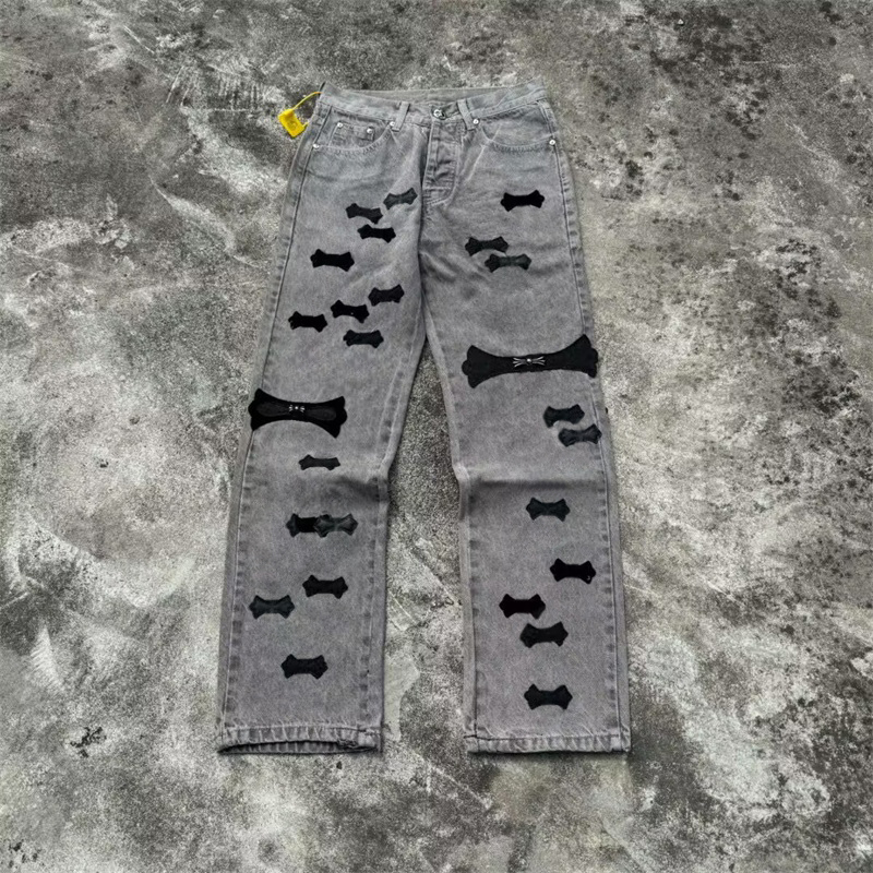 womens jeans Men's Designer Baggy Jeans - Wash Black Denim Pants