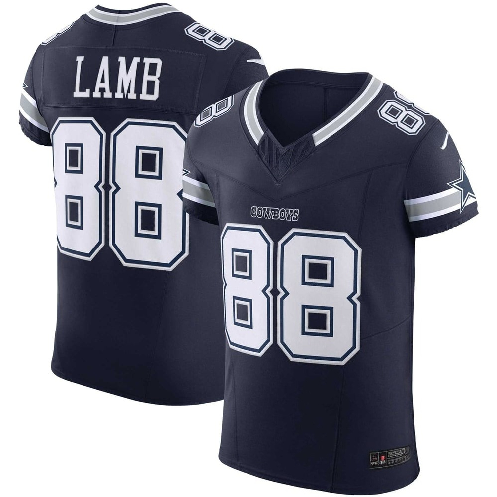 CeeDee Lamb 88 – Maillot de football en sergé entièrement brodé – S-XXXL pour hommes, femmes, jeunes