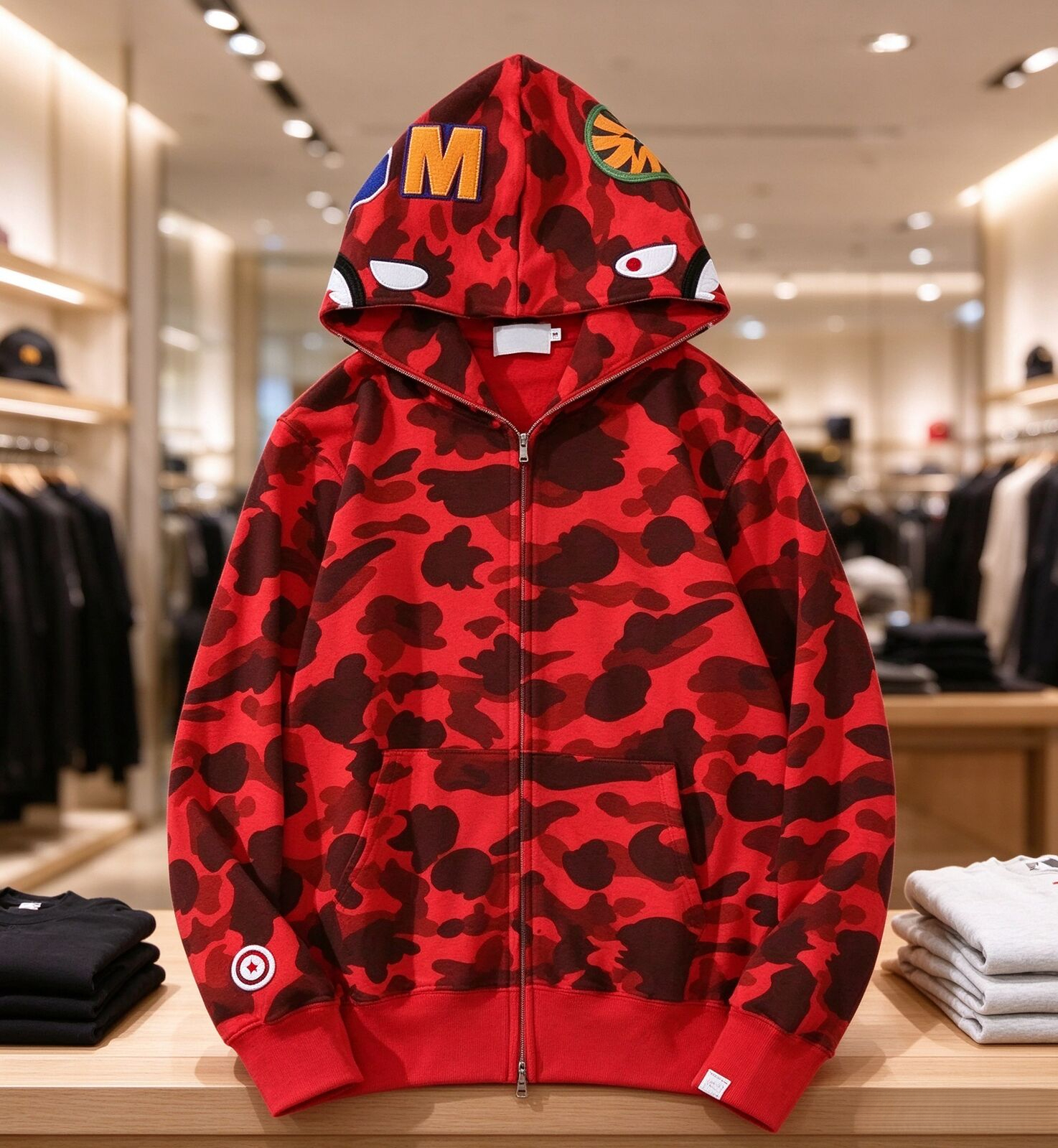 Bapppe hoodies Designer Hoodie Designer Badge Mens Hoodie Compass Jacket Sweater Man Shirts Stone Sweater Classic Sweat Luxury Brand Bathing App Pol