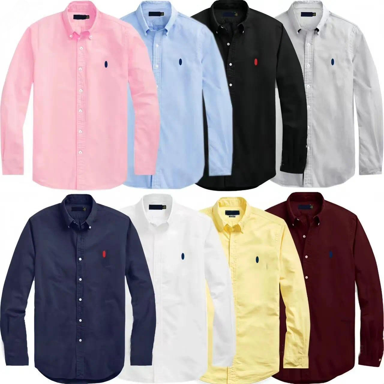 Men's Shirts Designer T-shirt Summer Pony Embroidery Polos Shirt Top Street Wear Solid Color Shirt Business Casual Oxford Textile Button T898