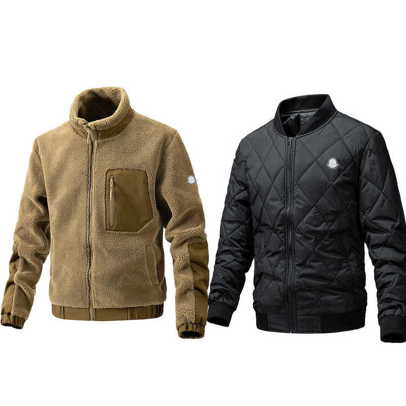 Mens Jackets Designer Men Coat zipper jackets Lamb wool jacket Coat Autumn and Winter Montbeliard Outdoor Luxury Mens Chouette Clothing man cottonpa