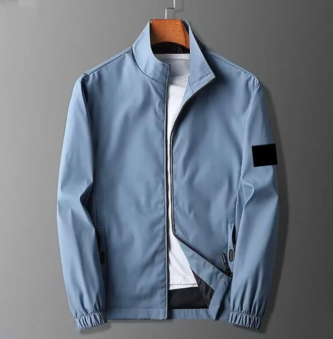 Stone jacket, high-quality men's stone jacket, luxury brand hooded jacket, casual badge jacket jacket