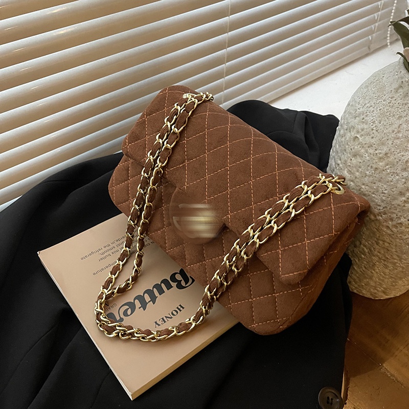 bags designer women bag Women 2026 New Autumn Winter Small Fragrance Suede Underarm Bag Light Luxury Delicate Chain Shoulder Crossbody Hot Sale Hand