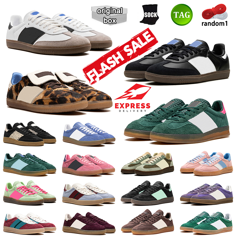 Designer Casual Shoes Campus Men Platform Trainers Mary Janes Women Ballet Flat Leopard Print Navy Red White Gum Brown Black Sports Sneakers size 36
