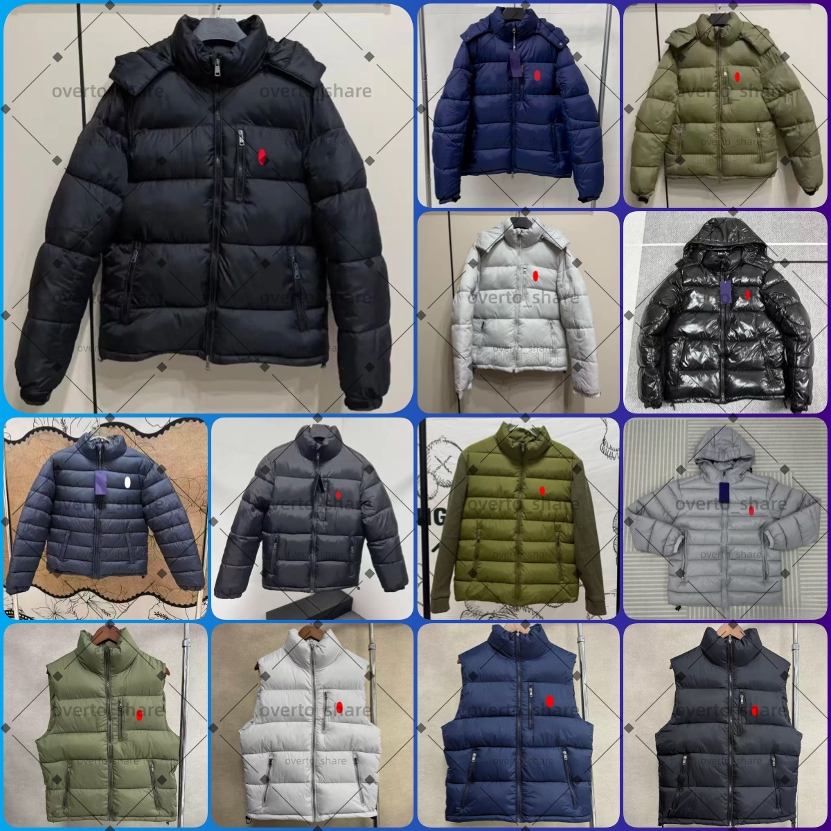Designer Men Women Puffer Jacket Winter Detachable Hood Thick Warm Quilted Zipper Coat Casual Fashion Outerwear Sleeveless Puffer Vest