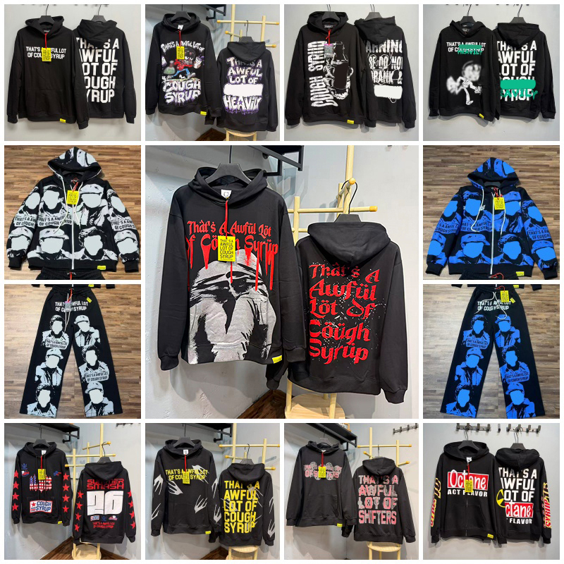 awful lotta cough syruphoodie 10A quality hoodie men hoodie y2k hoodie designer hoodies mens graphic hoodie fashion streetwear hoodies autumn winter