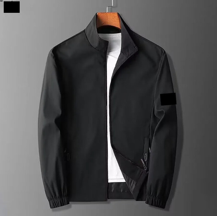 Stone jacket, high-quality men's stone jacket, luxury brand hooded jacket, high-end casual badge jacket