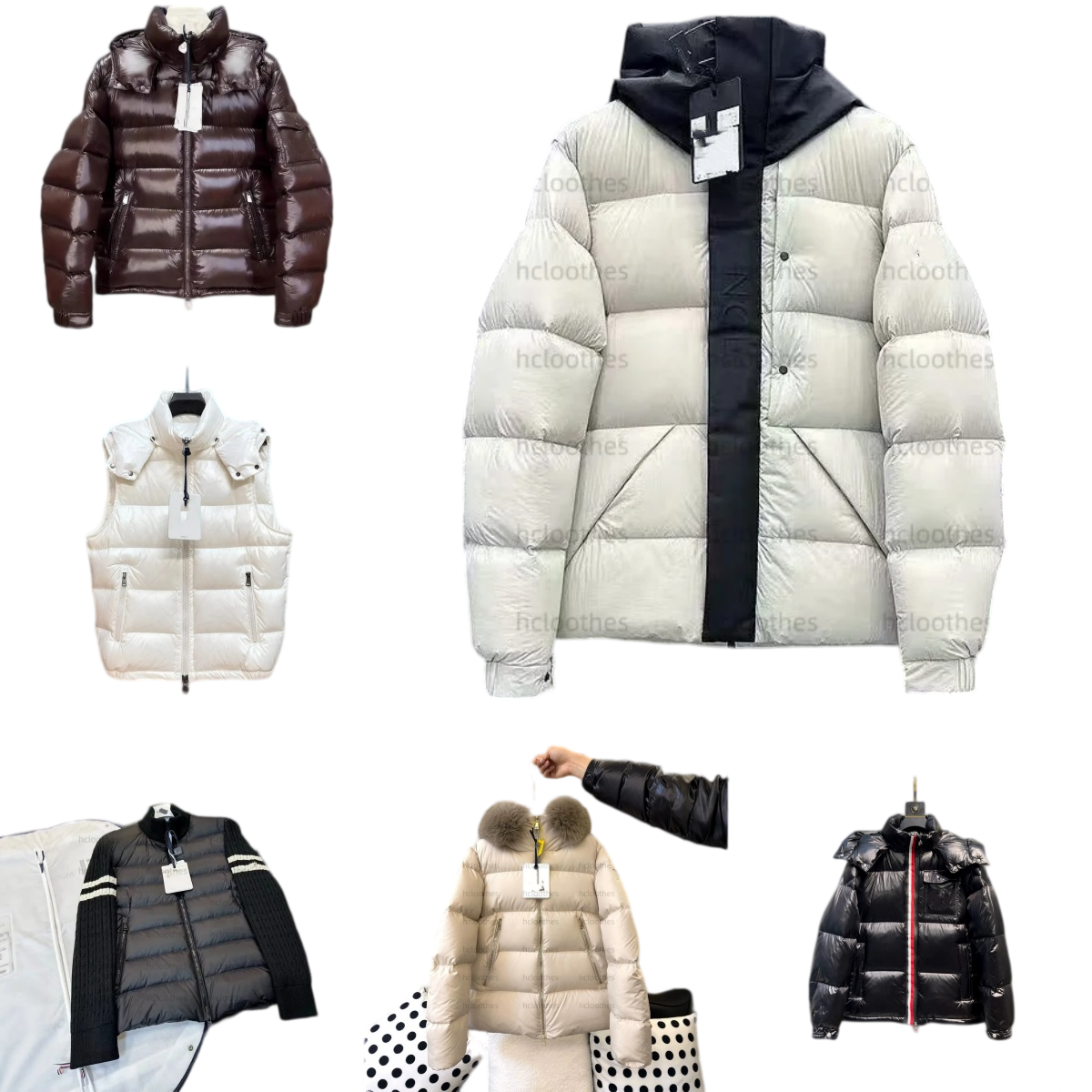 designer mens down jacket womens puffer jacket winter coat Glossy Matte Hooded Down Jacket Casual Warm Outerwear Filled With Goose Down or White Duc