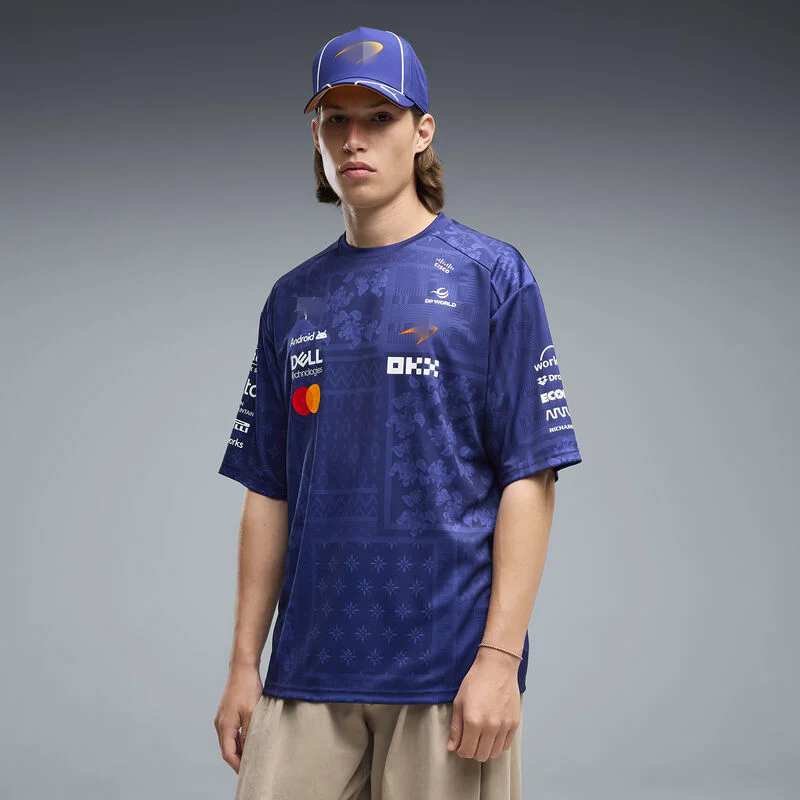 Factory direct sales support customized wholesale McLaren F1 2026 Team Replica Singapore Polo and Replica Singapore Drivers T-Shirt Men designer shi