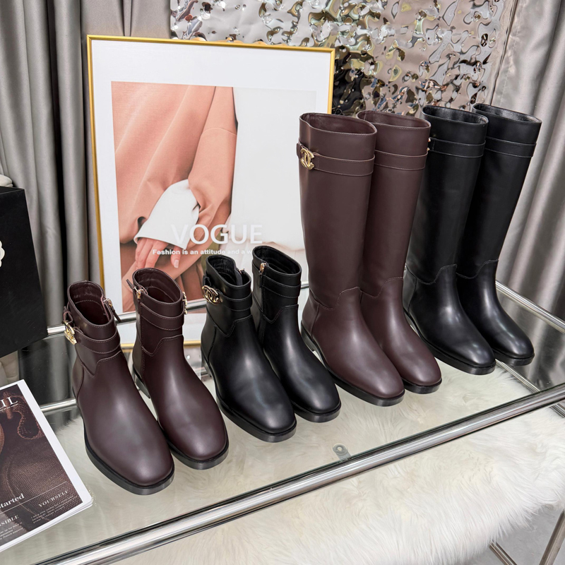 Ankle Boots Women Womens Leather boots Winter Round Toe Lace-up Short Boots Womens Platform Designer Knight Boots luxury boots Leather boots rain bo