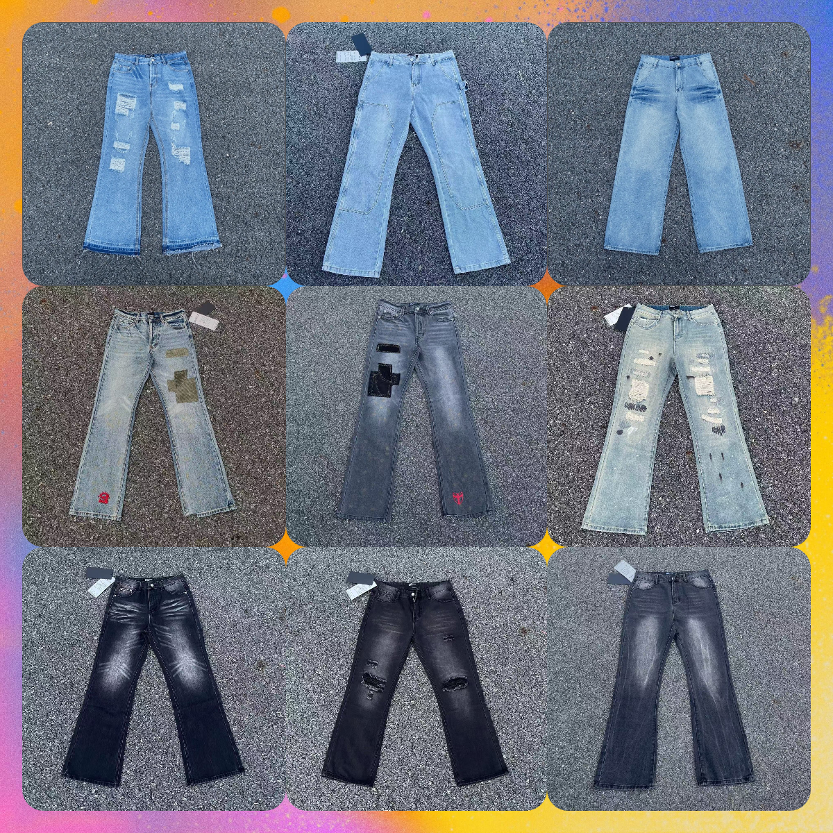 Designer ERD Jeans Luxury Brand Clothes High-End European Black Jeans Men's Printed Stretch Slim Fit Skinny Autumn New Casual Long Pants ERDJN