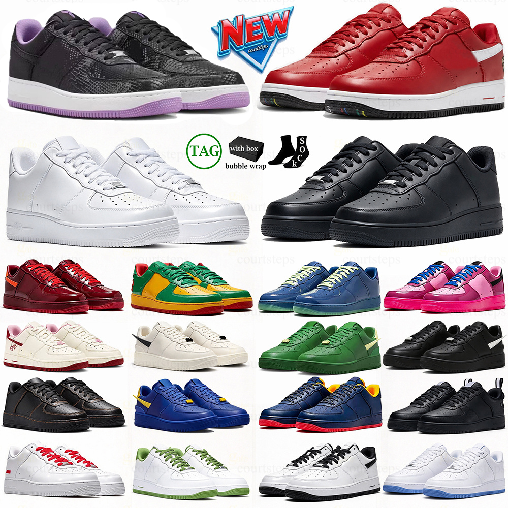 free shipping 1s running shoes 1 for women mens trainers one triple white black wheat panda high low designer outdoor sneakers with box high quality