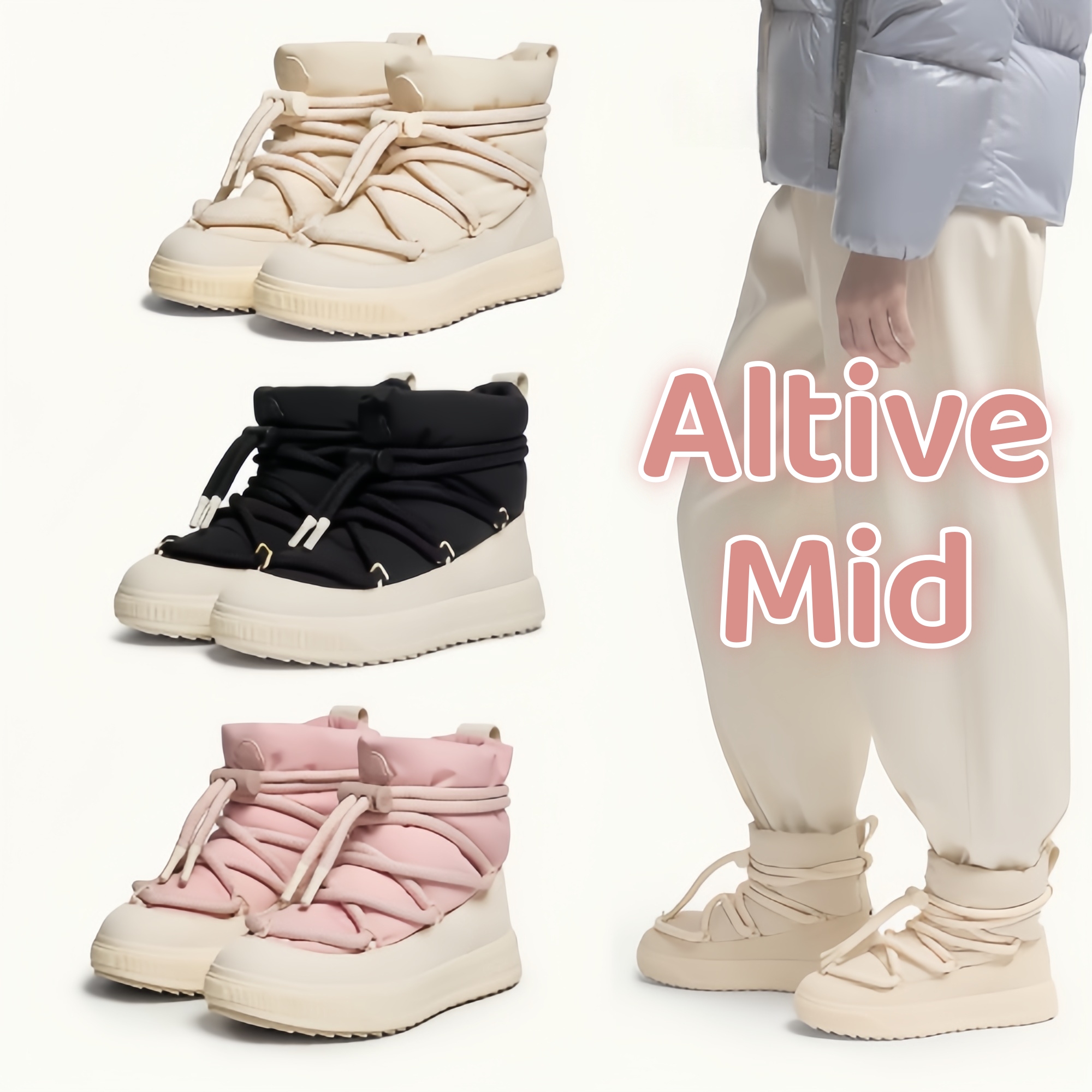 Designer Luxury moonboot snow winter platform woman ankle quilted fluffy ski canvas white winte hike puffer suede fur furry boot snowboots tall shor
