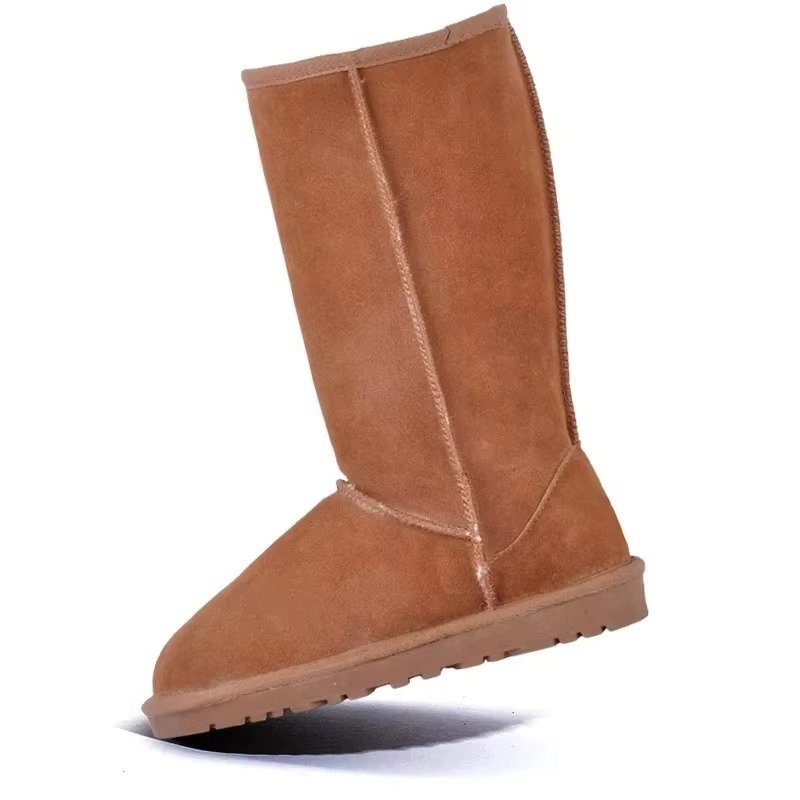 new Free shipping luxury snow boots High top snow boots with plush long cotton boots anti slip flat bottom boots