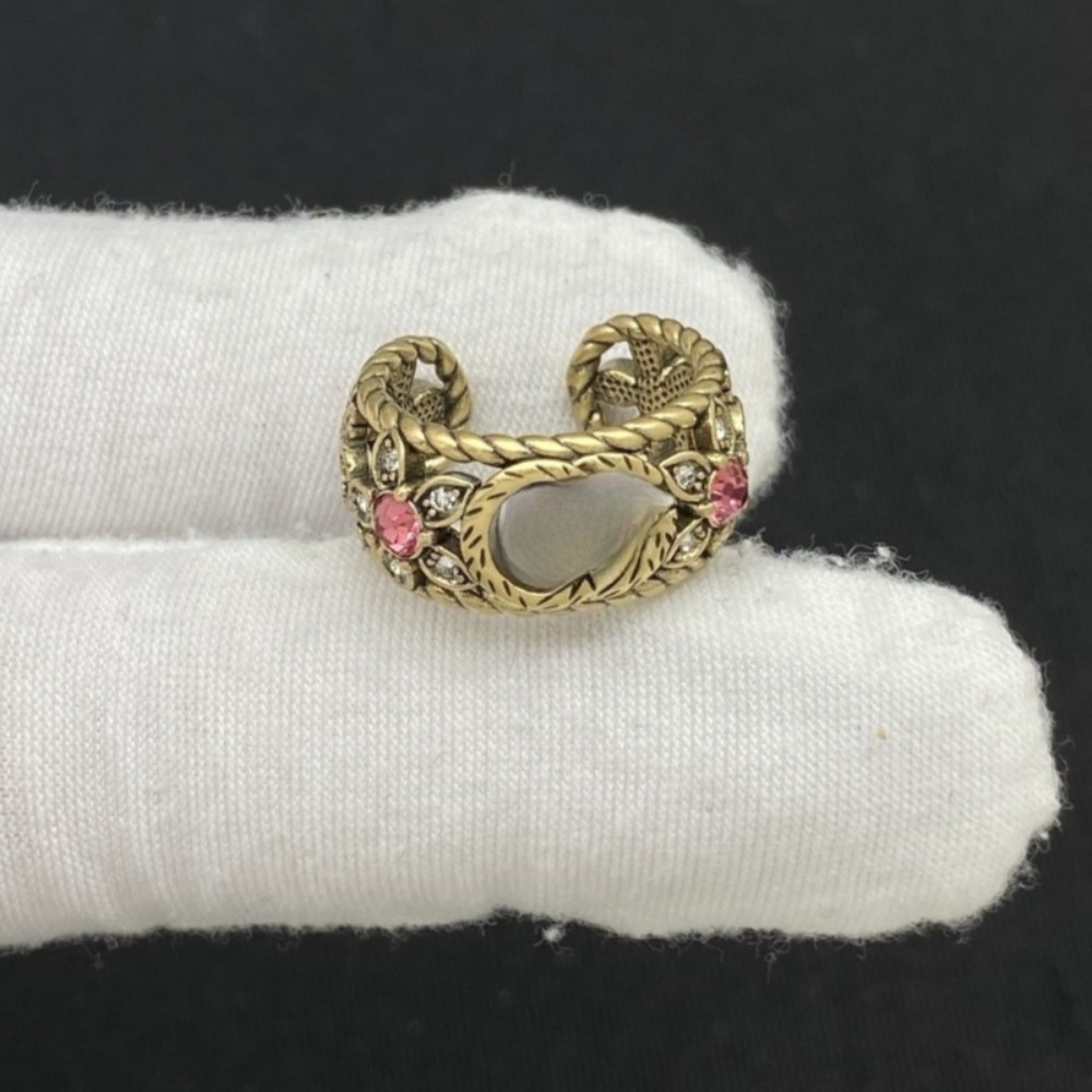 Designer Rings for Woman Band Highly Quality Rings Designer Ring Fashion Gold Plated Crystal Designer Letter Ring Accessories Women Fashion Jewel
