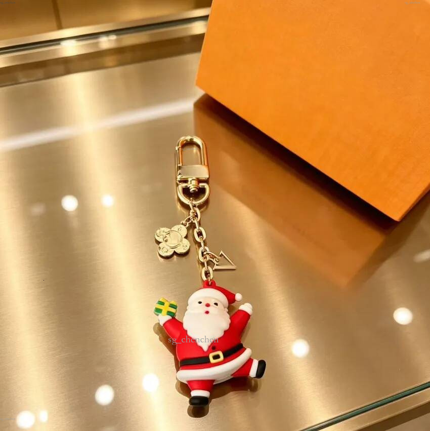 Designer doll key chain Luxury christmas snowman keychains designer charm keyrings accessories bag pendant luxury ornaments