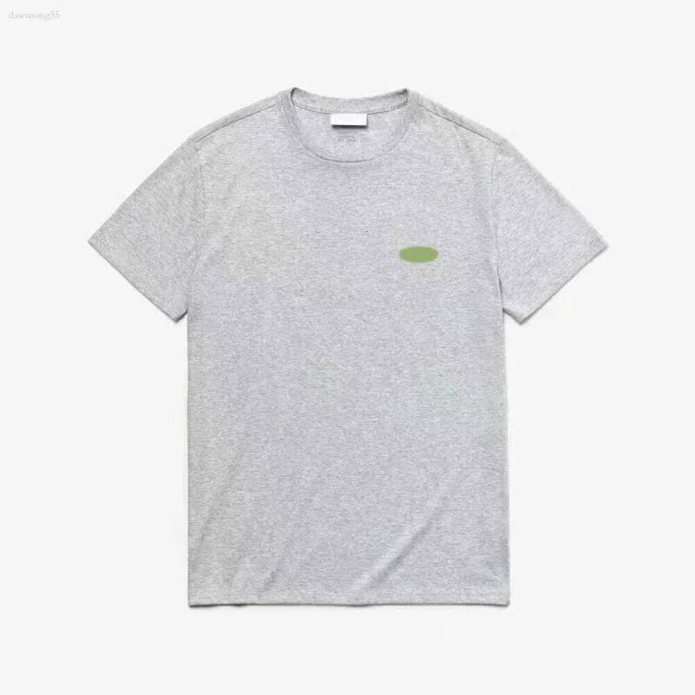 Lacostlies Mens Womens Heather Gray Minimalist T Shirt Crew Neck Short Sleeve Slim Fit Basic Casual Cotton Minimalist Streetwear Basic Casual Cotton