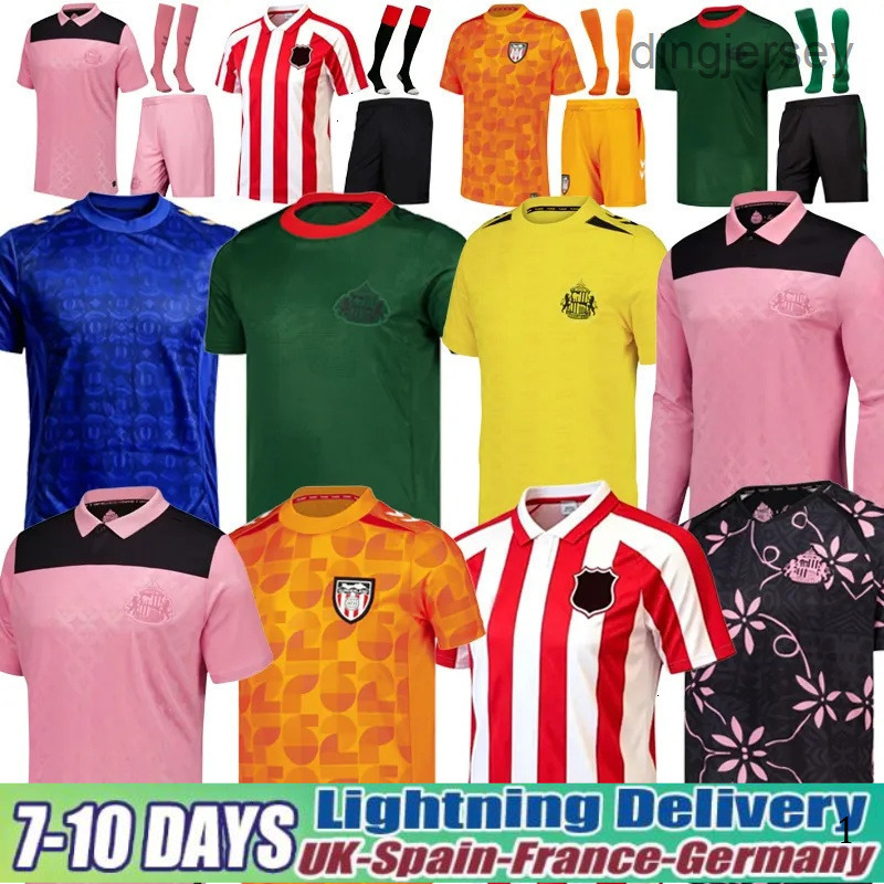 Sunderland 26 27 Soccer Jerseys Home Away Third 2025 2026 RED BLACK KIDS S STEWART SIMMS ROBERTS AMAD CLARKE Diarra 19 EMBLETON E NIEN Football Shir