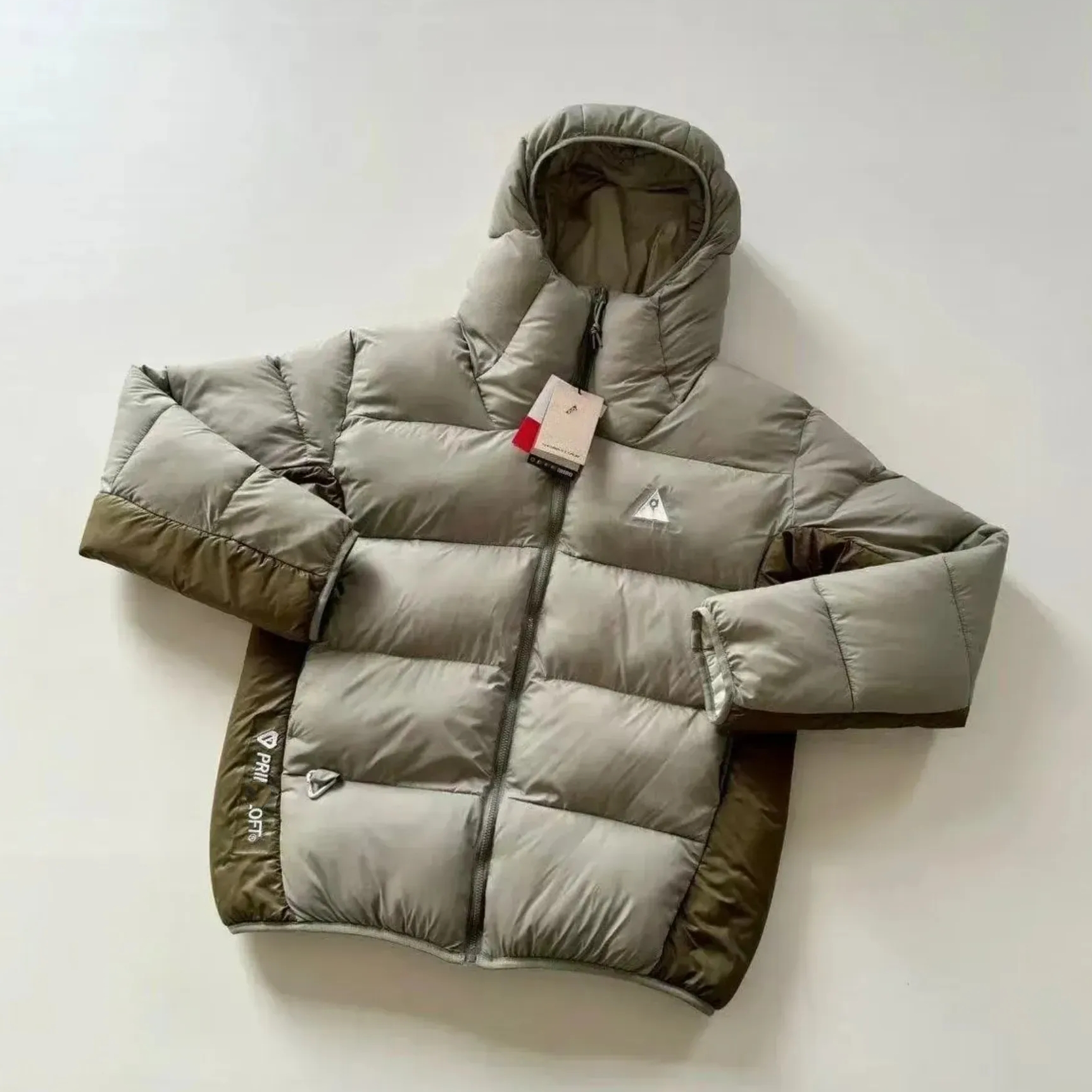 men acg puffer jacket winter outdoor mountaineering waterproof windproof jacket pressure-resistant rubber hard shell windbreaker hooded jacket coat
