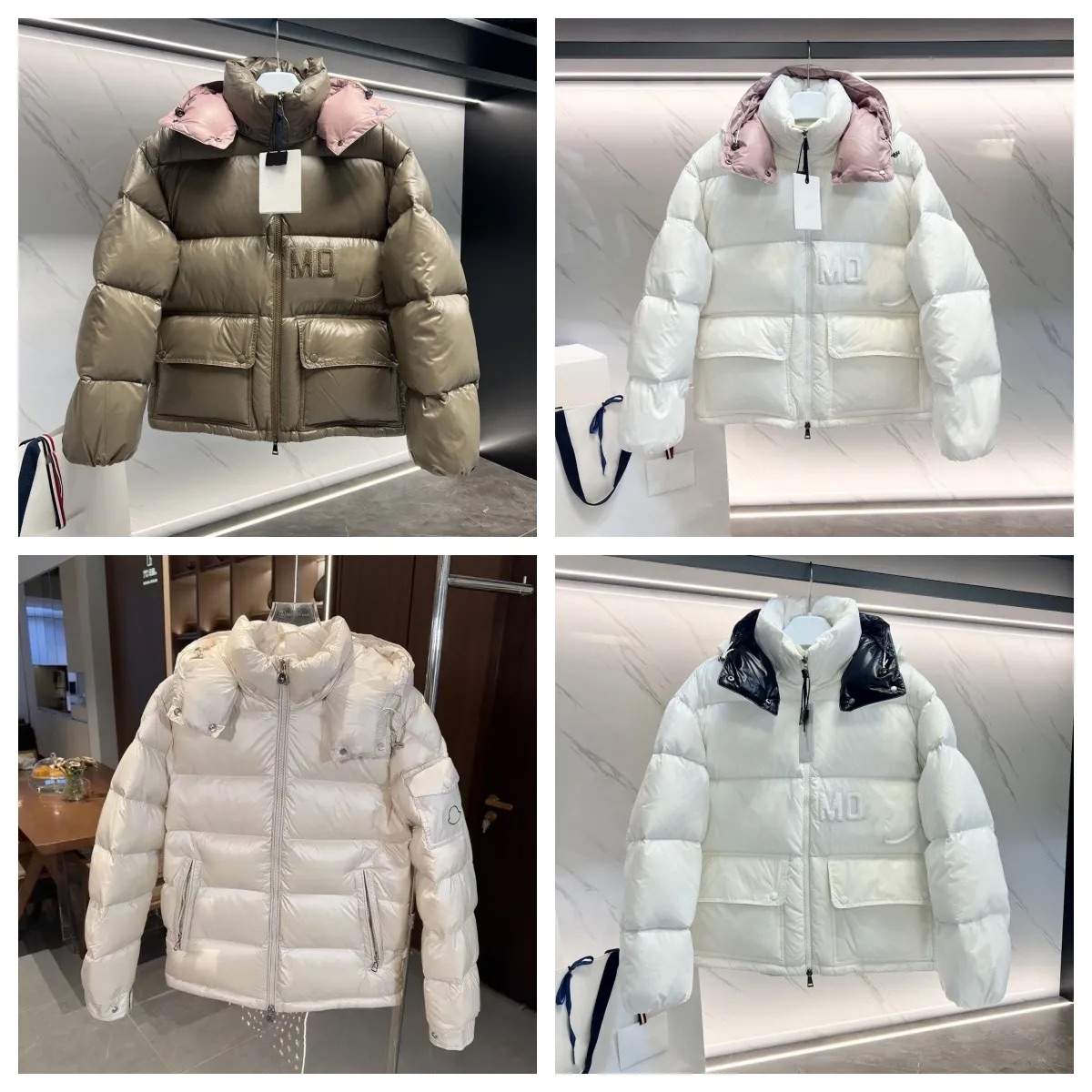 Women's Designer Thickened Warm Mo Down Jacket Casual Outdoor Lightweight Zipper Style Cardigan Coat oversized