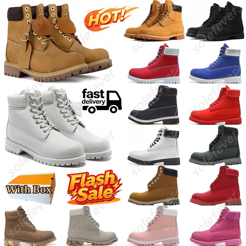 Free shipping With Box Designer cowboy timbsboots booties boot shoes mens womens daily outfit brown black white red cowgirl bottes botte sneakers un