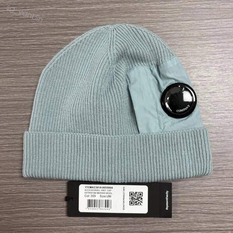 Extra fine merino wool utility caps cotton knitted warm beanies outdoor casual Winter windproof hats lens removable Hot