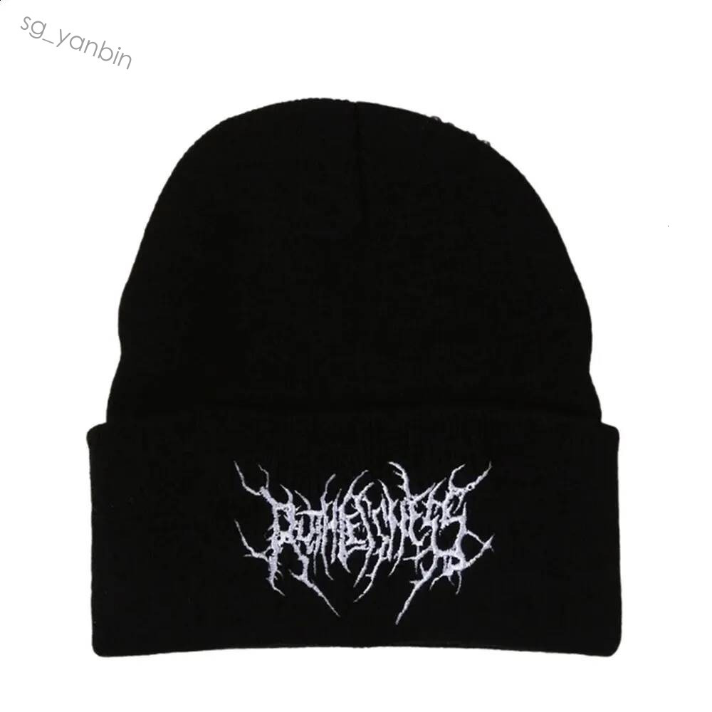 Street Fashion Knitted Skullies Beanies Hats Warm Winter Caps for Women Men Acrylic Gothic Style 260930 Hot
