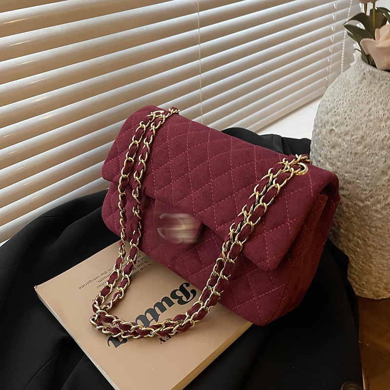 designer bags for women Women 2026 New Autumn Winter Small Fragrance Suede Underarm Bag Light Luxury Delicate Chain Shoulder Crossbody Hot Sale Hand
