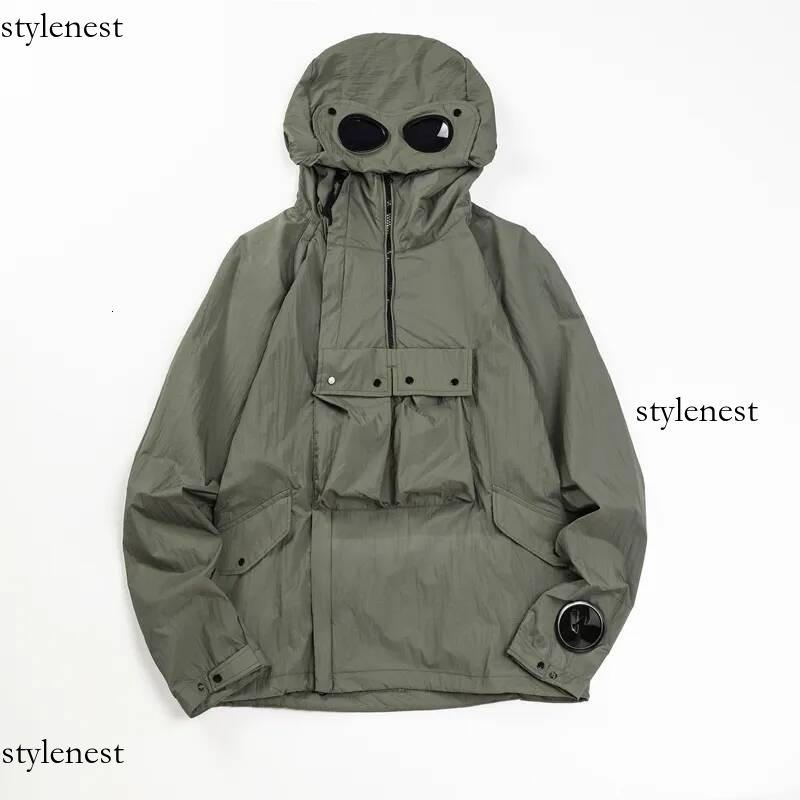 Cply Jacket 2021Ss Men's Clothing Jackets Goggle Hooded Jacket Spring And Autumn Outdoor Windbreaker Fashion Brand Metal Outerwear Coats Cpcomp
