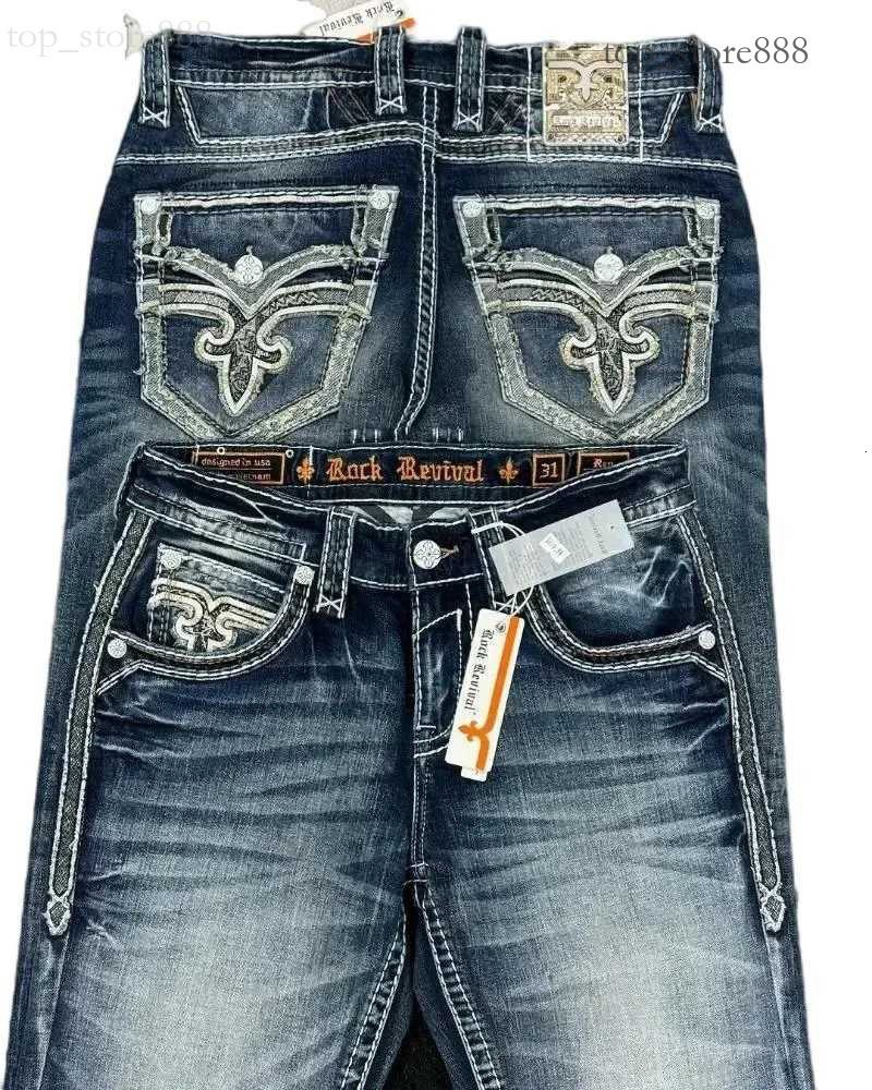True Relgionly Jeans Mens Jeans Hip Hop Rock Revival Embroidered Jeans 2026 New American Style Strt Wear Loose Casual Y2k Wide Leg Jeans Men Jeans 4