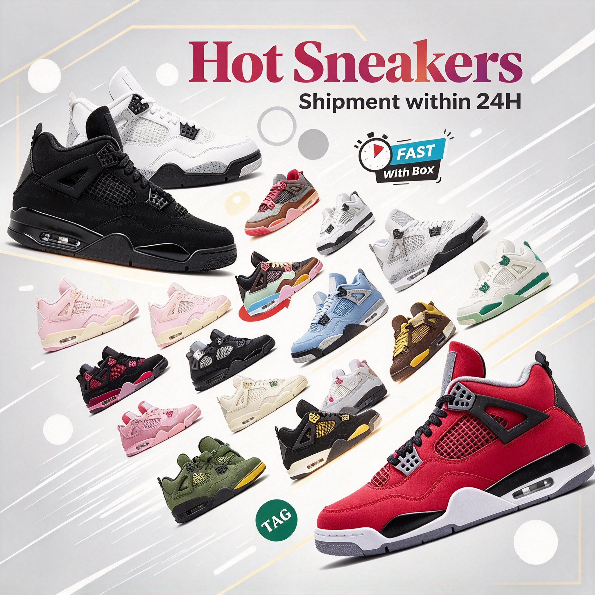 Basketball Shoes 4s 2025 Black Cat 4 Sneaker Pearl Pink Iced Carmine Leather Sneakers women men Sail Red Thunder White Sports Original Box