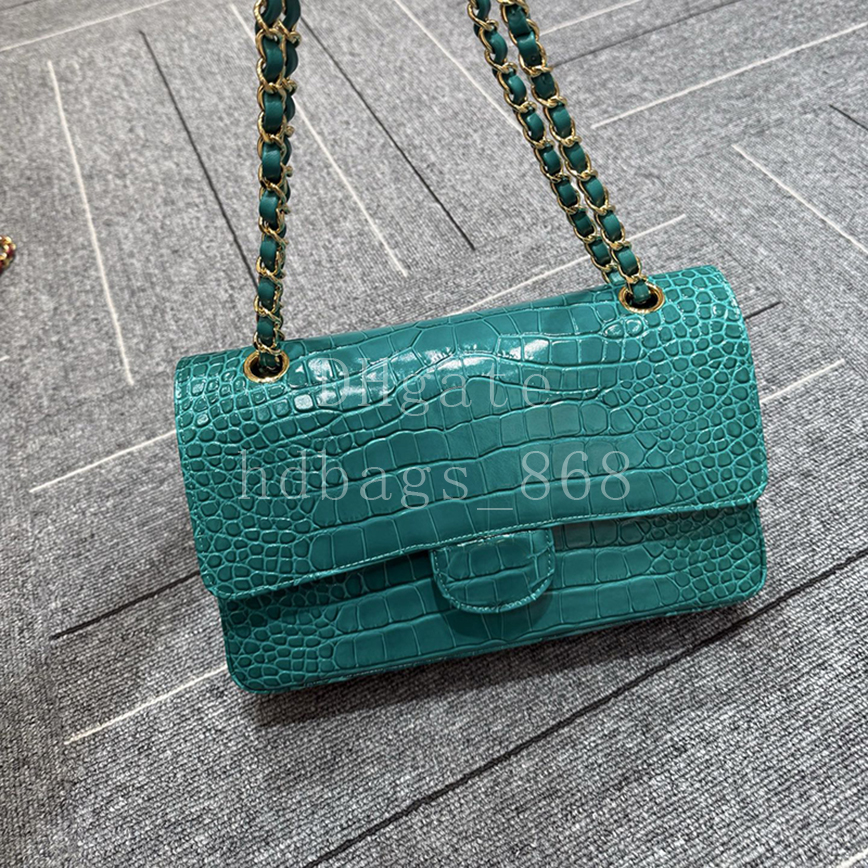Master quality Classic Flap bag Designer Shoulder bag Handbag Luxury Alligator Leather Fashion Crossbody bags 25cm With Box 24C04S