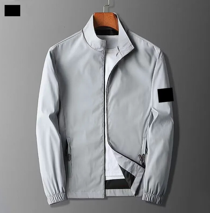 Stone jacket, high-quality men's stone jacket, luxury brand stand up collar jacket, high-end casual badge jacket
