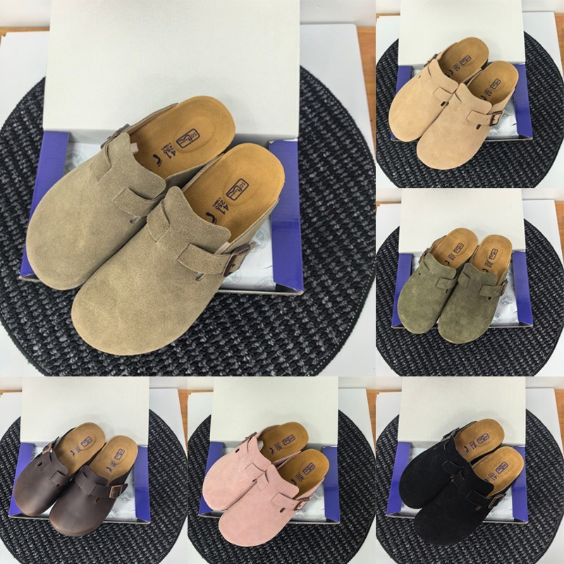 Hommes Sandale Sabots Pantoufles Designer Sabots Sandales Été Diapositives Liège Plat En Cuir Mode Plage Chaussures Décontractées Femmes Hommes É