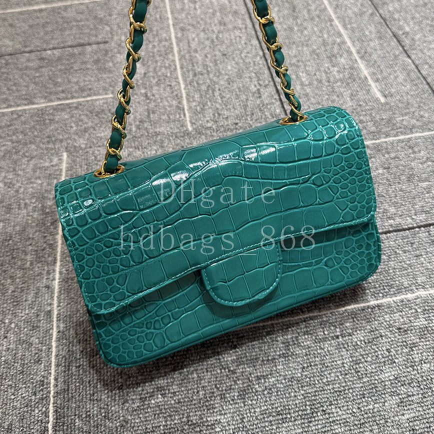 Master quality Mini Classic Flap bag Designer Shoulder bag Handbag Luxury Alligator Leather Fashion Crossbody bags 20cm With Box 24C02Q