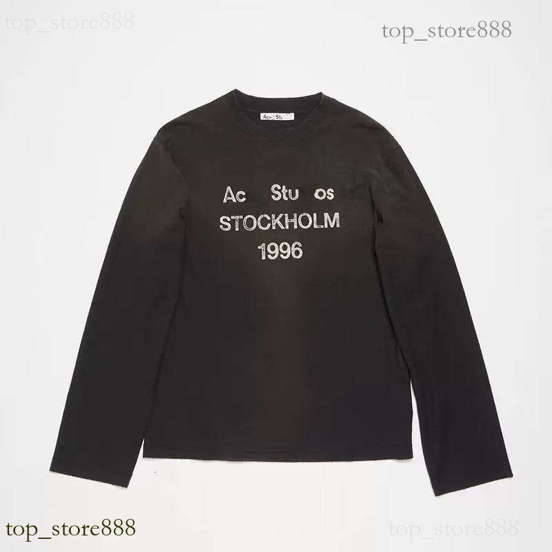 Acneshirt Studios Long Sleeve Designer High Quality Clothes Acneastudios Long Sleeve Spring Summer Long Sleeve Washed Styles Breathable Acnr Studios