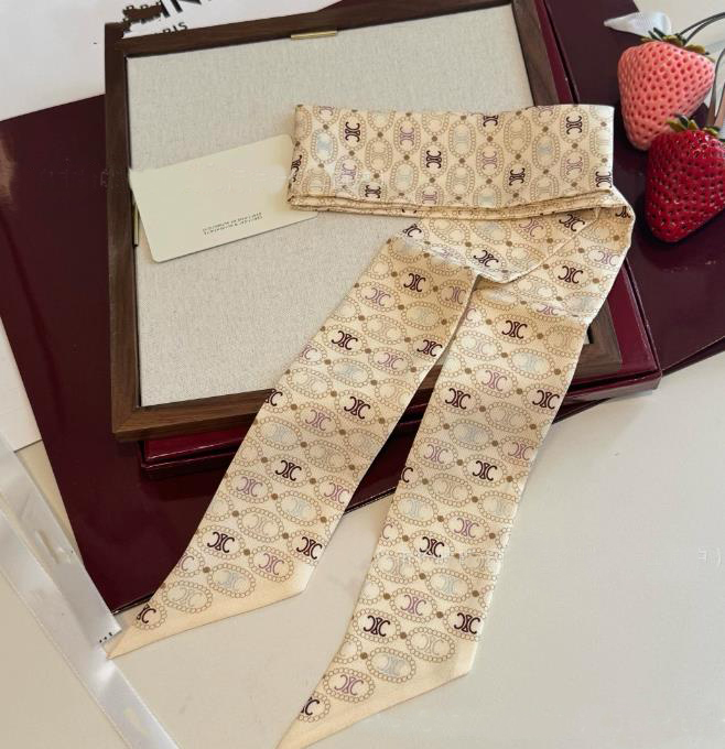 printing Temperament Classic Letter scarf Designer Narrow And Long Silk Brand Fashion Womens Headband Scarf Hair Bands Neckerchief 5x120CM
